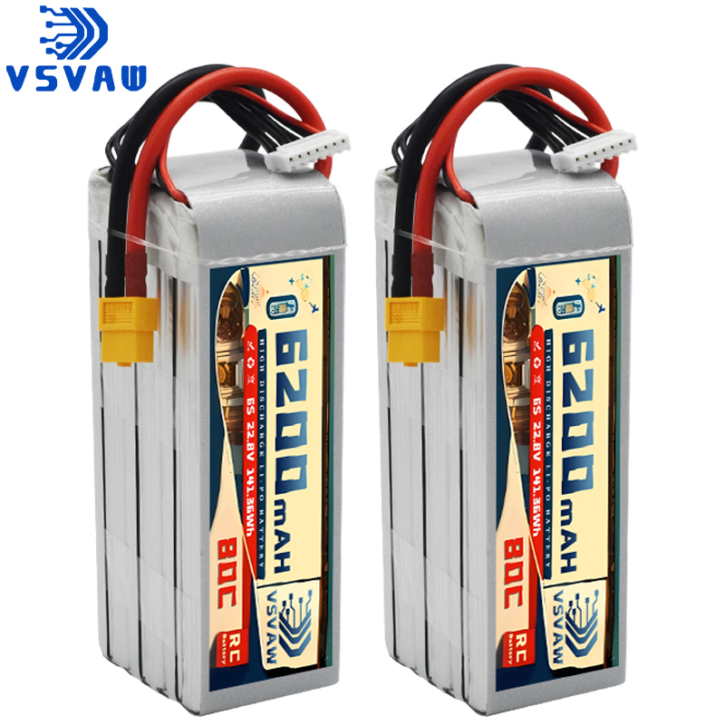 6S Lipo Battery 22.2V 5000Mah - بطارية ليثيوم بوليمر محسنة VSVAW 6S
