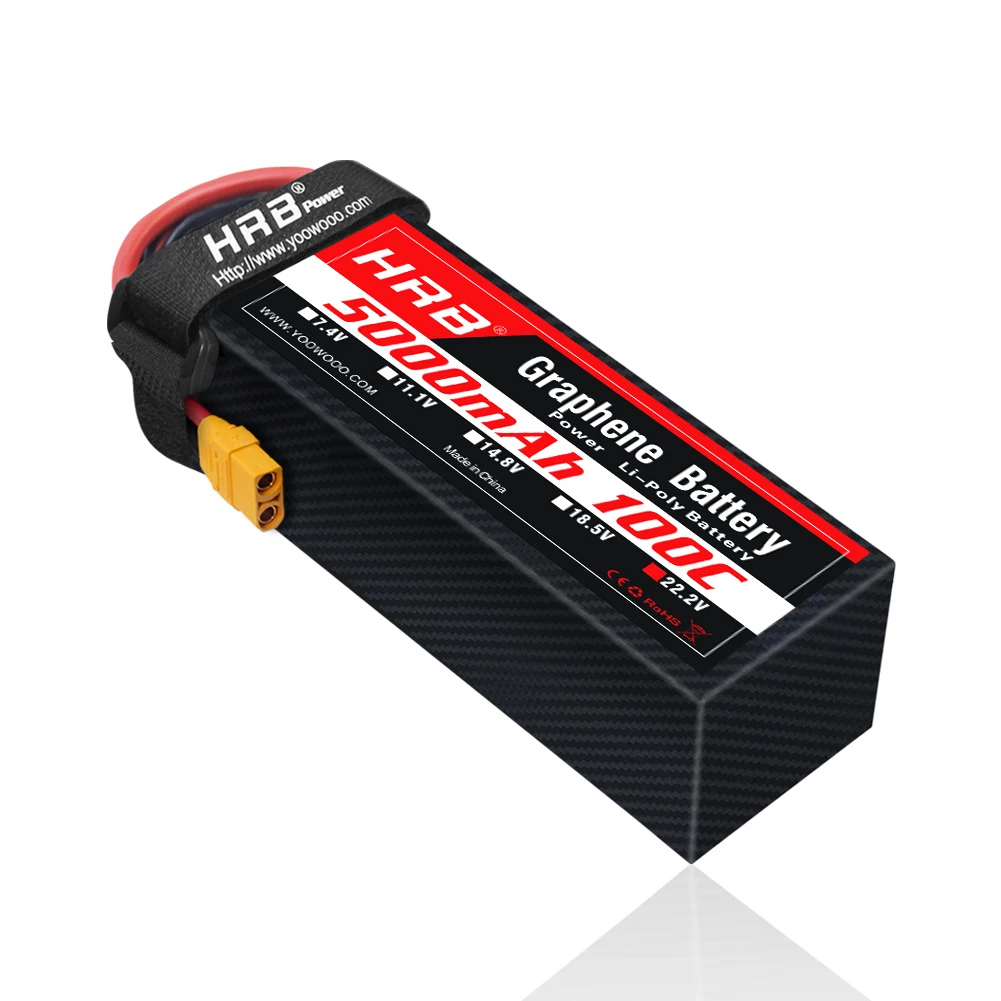6S Lipo Battery 22.2V 5000Mah - 1 قطعة HRB 22.2 فولت بطارية