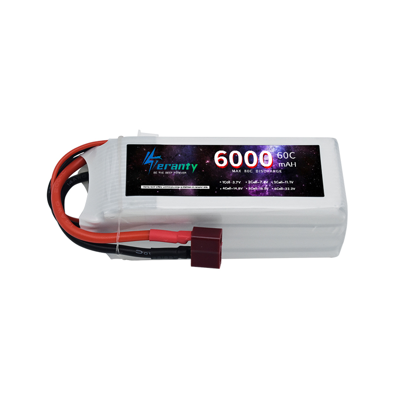 بطارية ليبو بموصل عمداء لطائرا - مراجعة 4S Lipo Battery 14.8V 6000Mah وسعره