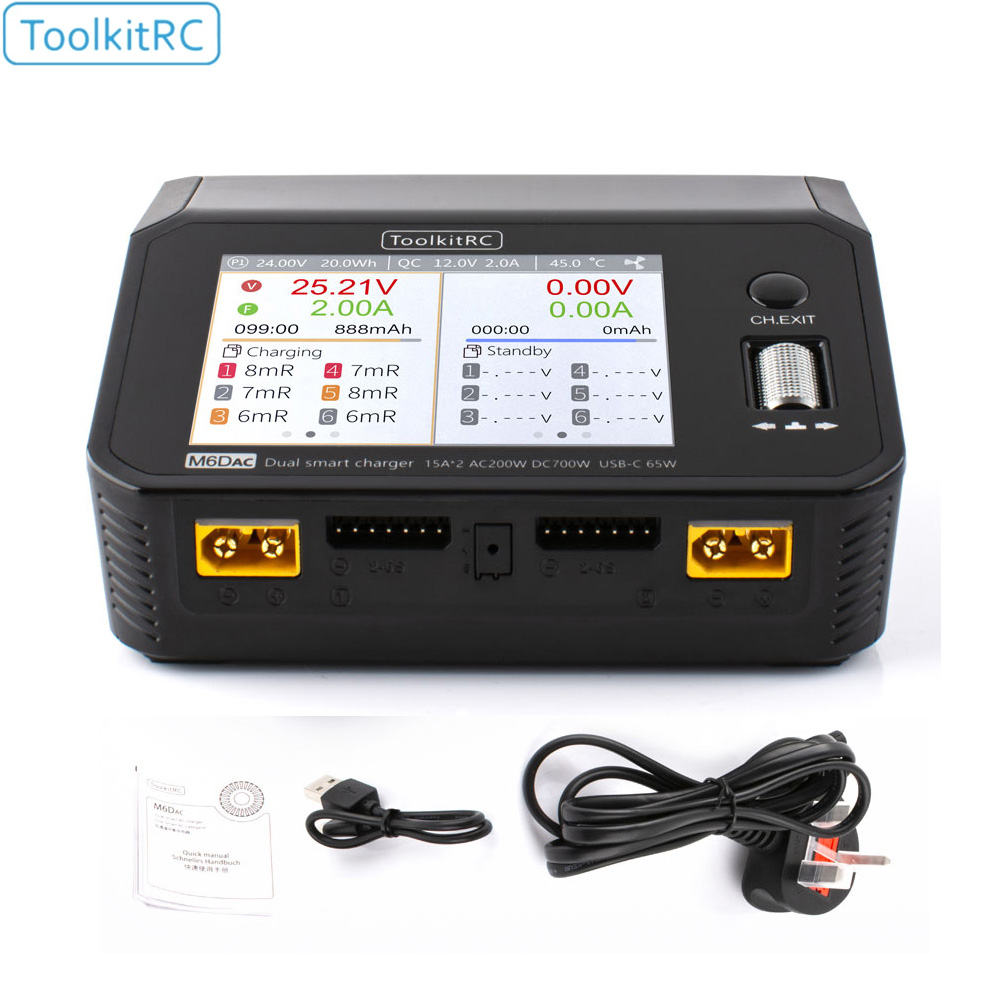 ToolkitRC M6DAC ثنائي القناة ا - مراجعة Toolkitrc M6Dac Smart Charger وسعره