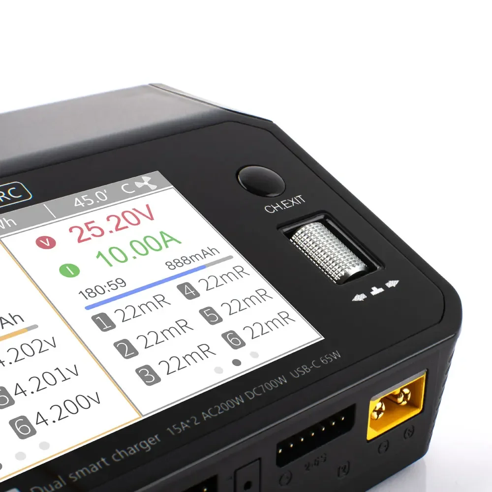 شاحن وتفريغ ذكي ثنائي القناة T - مراجعة Toolkitrc M6Dac Smart Charger وسعره